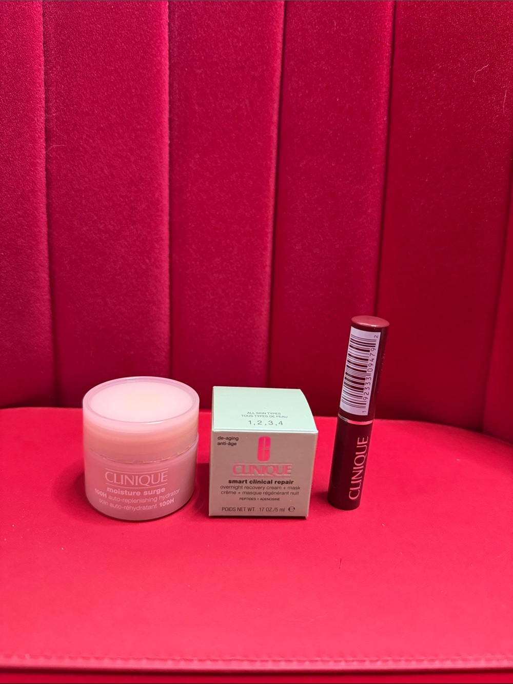 Clinique Moisture Surge & Smart Clinical Repair with Clinique Lipstick